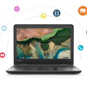 Lenovo 300e Chromebook 2nd Gen Intel® Celeron® N4020 29.5 cm (11.6") Touchscreen HD 4 GB LPDDR4-SDRAM 32 GB eMMC Wi-Fi 5 (802.11ac) ChromeOS Belgian Black