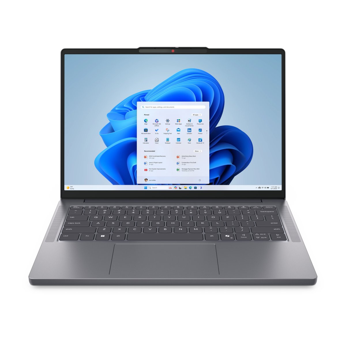Lenovo IdeaPad Slim 3 14ARP10 AMD Ryzen™ 7 Laptop 35.6 cm (14") WUXGA 8 GB DDR5-SDRAM 512 GB SSD Wi-Fi 7 (802.11be) Windows 11 Home in S mode English Grey