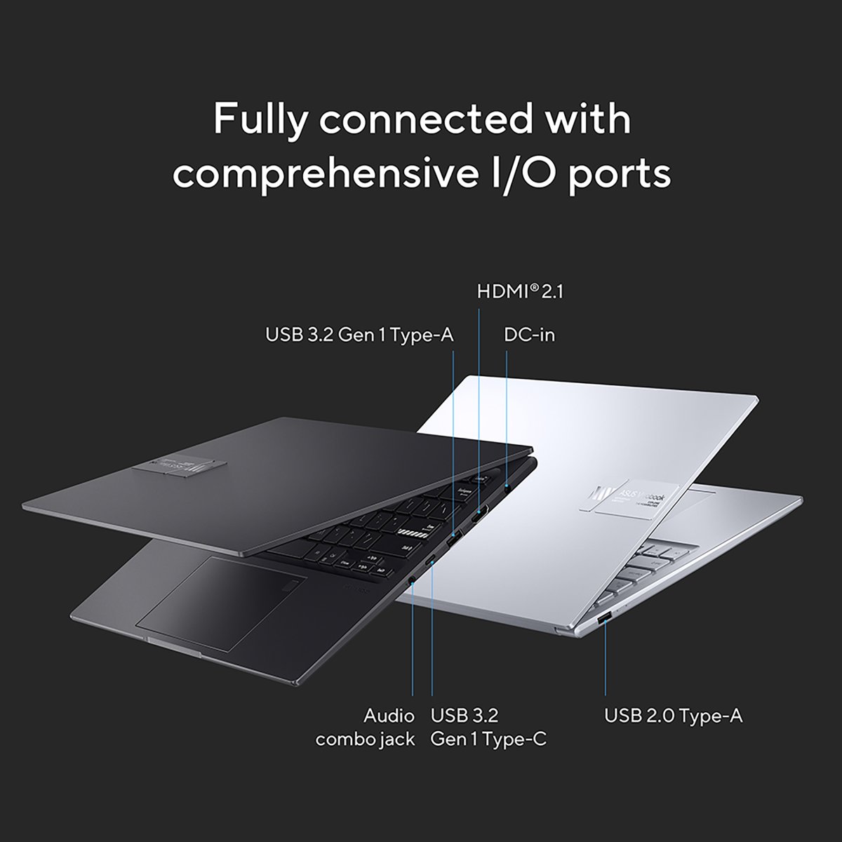 ASUS Vivobook 14X K3405ZF-LY134W Intel® Core™ i5 i5-12450H Laptop 35.6 cm (14") WUXGA 16 GB DDR4-SDRAM 512 GB SSD NVIDIA GeForce RTX 2050 Wi-Fi 6E (802.11ax) Windows 11 Home Silver - Image 6