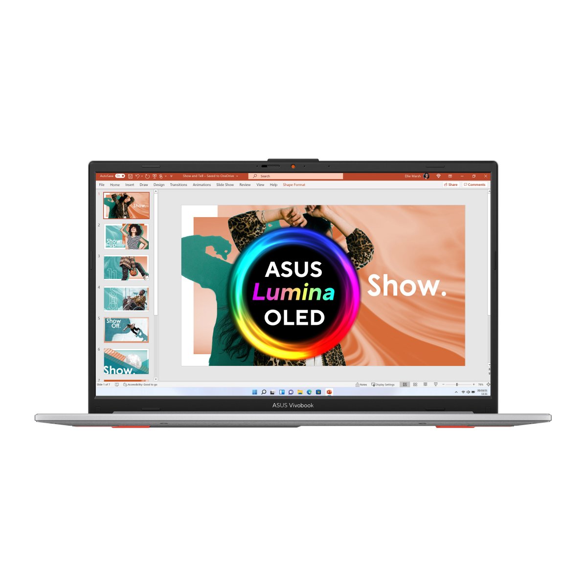ASUS Vivobook Go 15 OLED E1504FA-L1669W AMD Ryzen™ 5 7520U Laptop 39.6 cm (15.6") Full HD 8 GB LPDDR5-SDRAM 256 GB SSD Wi-Fi 6E (802.11ax) Windows 11 Home in S mode Silver