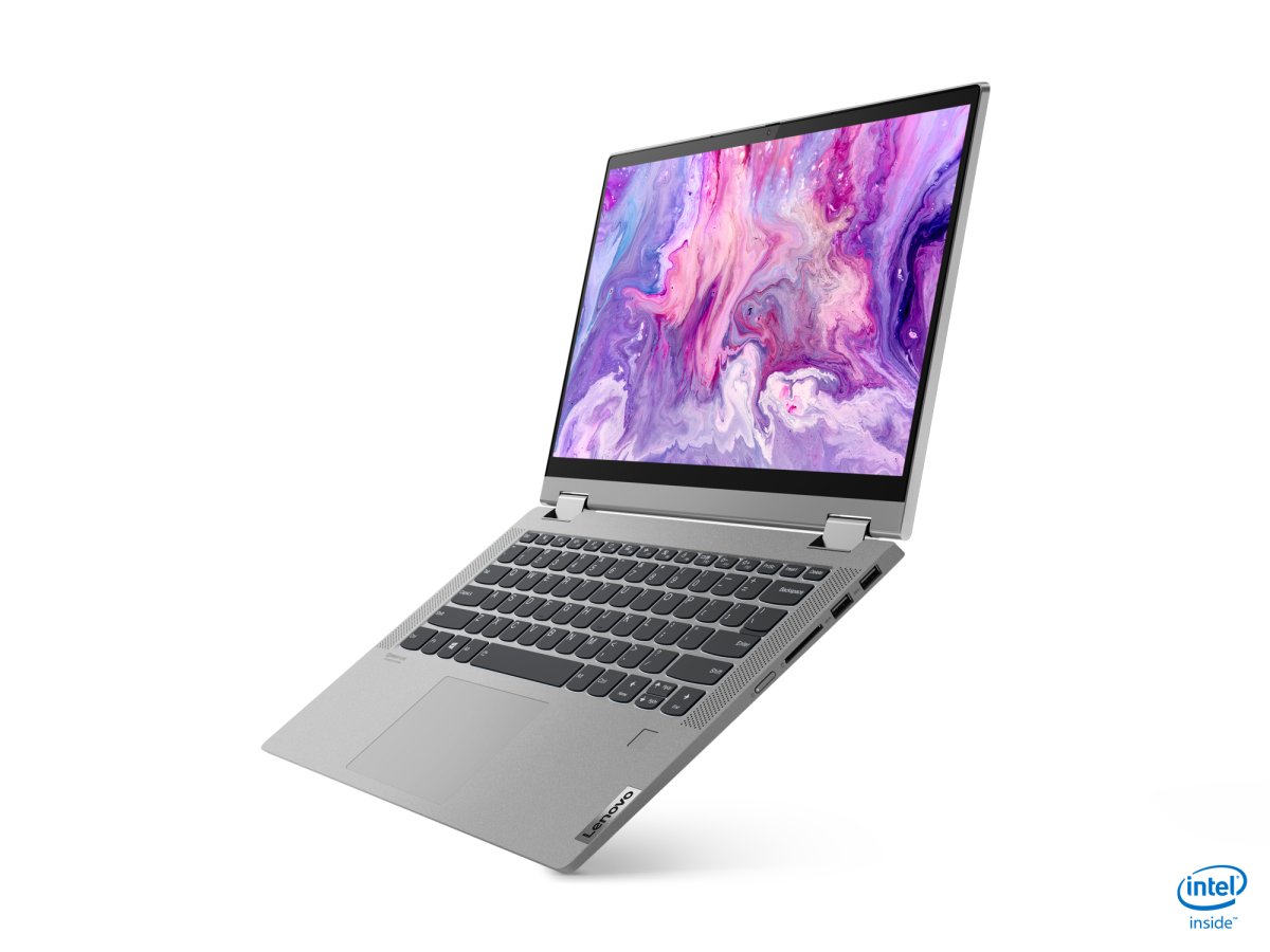 Lenovo IdeaPad Flex 5 14IIL05 Intel® Core™ i5 i5-1035G1 Hybrid (2-in-1) 35.6 cm (14") Touchscreen Full HD 8 GB DDR4-SDRAM 256 GB SSD Wi-Fi 6 (802.11ax) Windows 10 Home in S mode Grey, Platinum