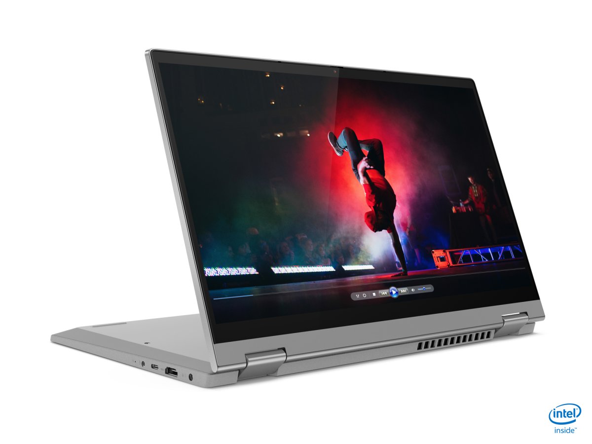 Lenovo IdeaPad Flex 5 14IIL05 Intel® Core™ i5 i5-1035G1 Hybrid (2-in-1) 35.6 cm (14") Touchscreen Full HD 8 GB DDR4-SDRAM 256 GB SSD Wi-Fi 6 (802.11ax) Windows 10 Home in S mode Grey, Platinum - Image 4