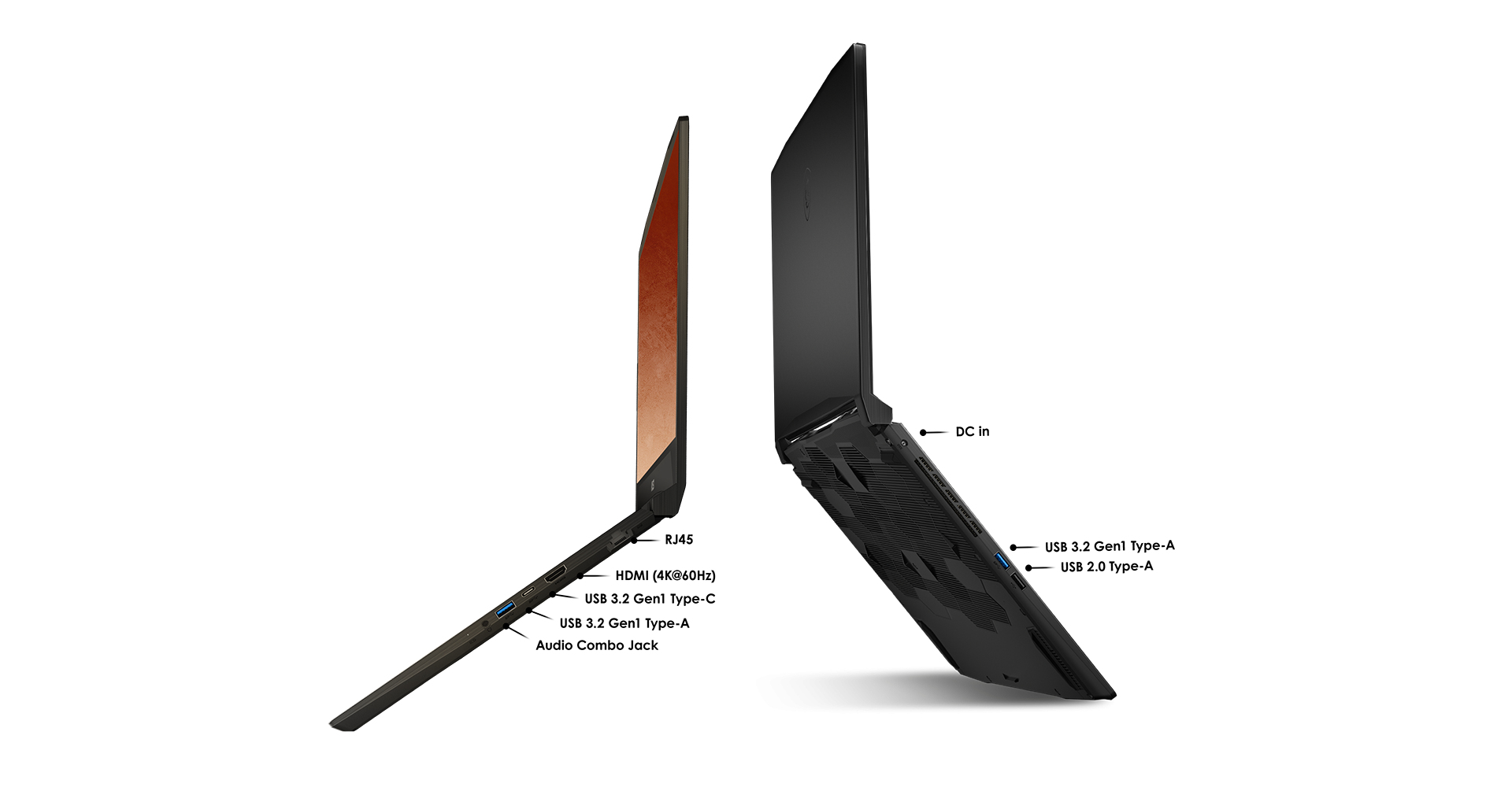 MSI GF76 12UC-028UK Katana Intel® Core™ i7 i7-12700H Laptop 43.9 cm (17.3") Full HD 8 GB DDR4-SDRAM 512 GB SSD NVIDIA GeForce RTX 3050 Wi-Fi 6 (802.11ax) Windows 11 Home Black - Image 4