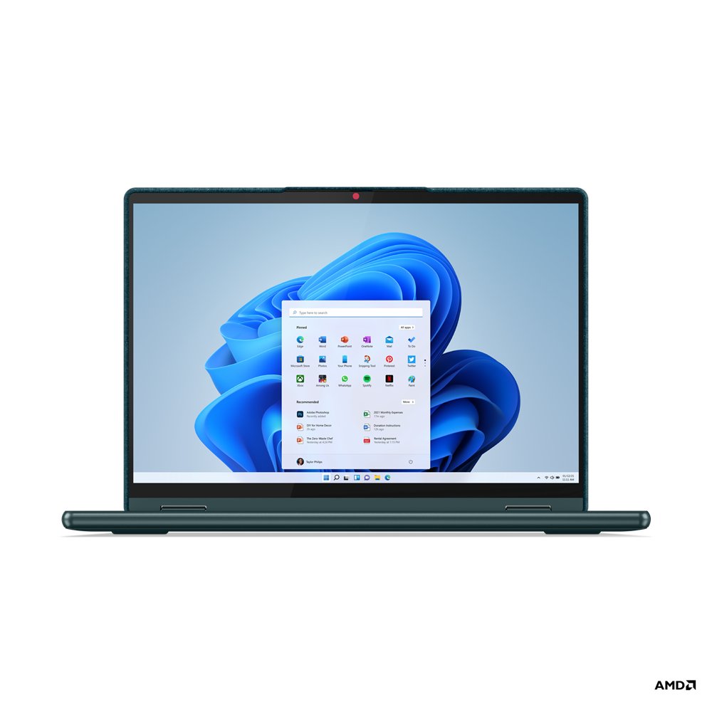 Lenovo Yoga 6 13ALC7 AMD Ryzen™ 7 5700U Hybrid (2-in-1) 33.8 cm (13.3") Touchscreen WUXGA 8 GB LPDDR4x-SDRAM 512 GB SSD Wi-Fi 6 (802.11ax) Windows 11 Home UK English Teal - Image 10