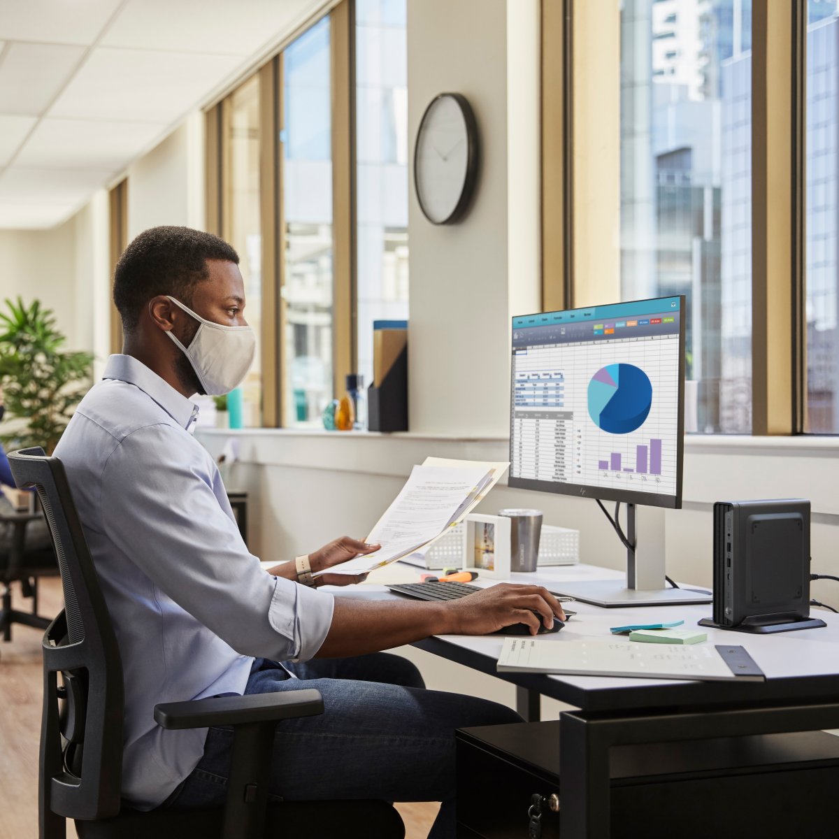 HP Pro Mini 400 G9 Desktop PC Wolf Security Edition Intel® Core™ i5 i5-13500T 8 GB DDR4-SDRAM 256 GB SSD Windows 11 Pro Mini PC Black - Image 5