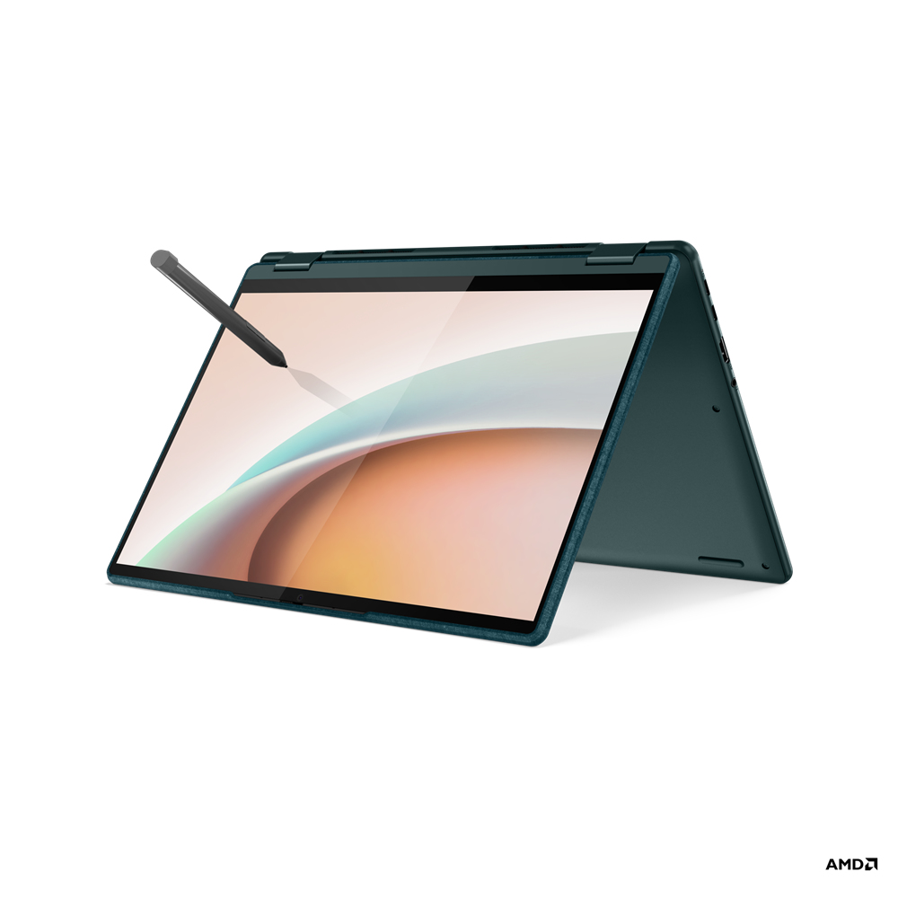 Lenovo Yoga 6 13ALC7 AMD Ryzen™ 7 5700U Hybrid (2-in-1) 33.8 cm (13.3") Touchscreen WUXGA 8 GB LPDDR4x-SDRAM 512 GB SSD Wi-Fi 6 (802.11ax) Windows 11 Home UK English Teal
