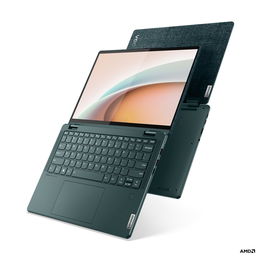 Lenovo Yoga 6 13ALC7 AMD Ryzen™ 7 5700U Hybrid (2-in-1) 33.8 cm (13.3") Touchscreen WUXGA 8 GB LPDDR4x-SDRAM 512 GB SSD Wi-Fi 6 (802.11ax) Windows 11 Home UK English Teal - Image 2