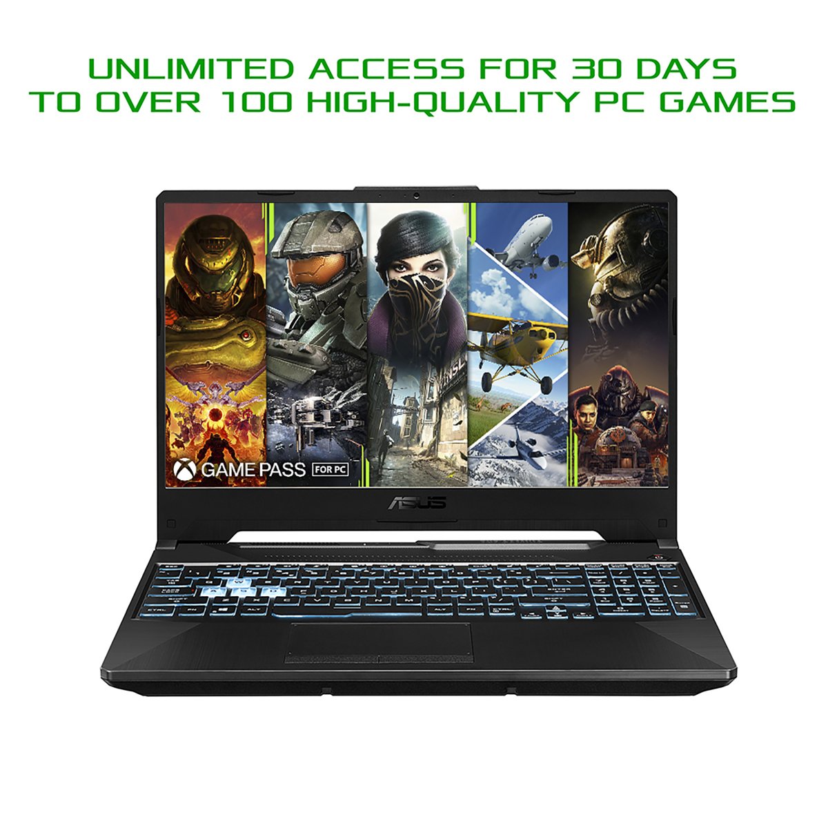 ASUS TUF Gaming F15 FX506HE-HN018W Intel® Core™ i7 i7-11800H Laptop 39.6 cm (15.6") Full HD 8 GB DDR4-SDRAM 512 GB SSD NVIDIA GeForce RTX 3050 Ti Wi-Fi 6 (802.11ax) Windows 11 Home Black - Image 2