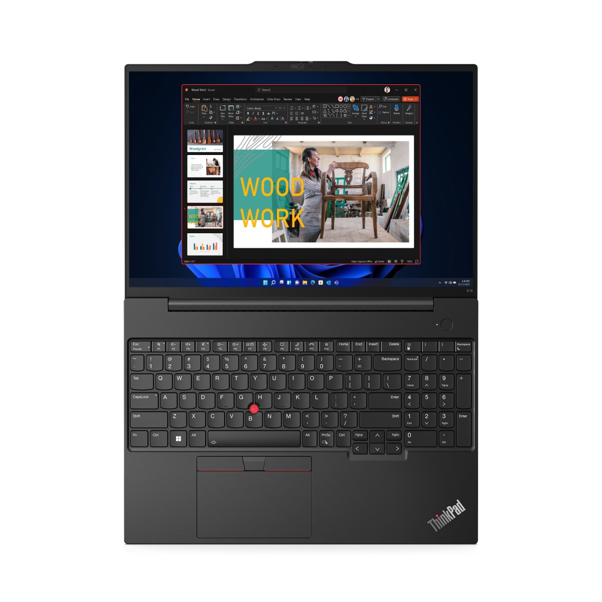Lenovo ThinkPad E16 Gen 1 (Intel) Intel® Core™ i3 i3-1315U Laptop 40.6 cm (16") WUXGA 8 GB DDR4-SDRAM 256 GB SSD Wi-Fi 6 (802.11ax) Windows 11 Pro UK English Black - Image 8