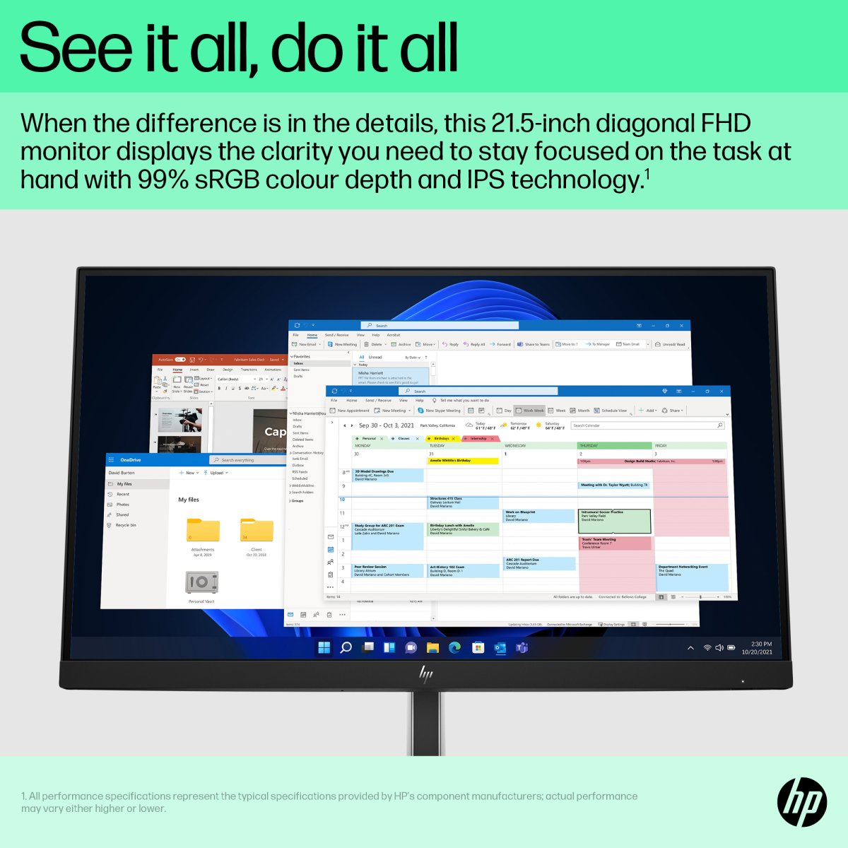 HP E-Series E22 G5 FHD Monitor - Image 6