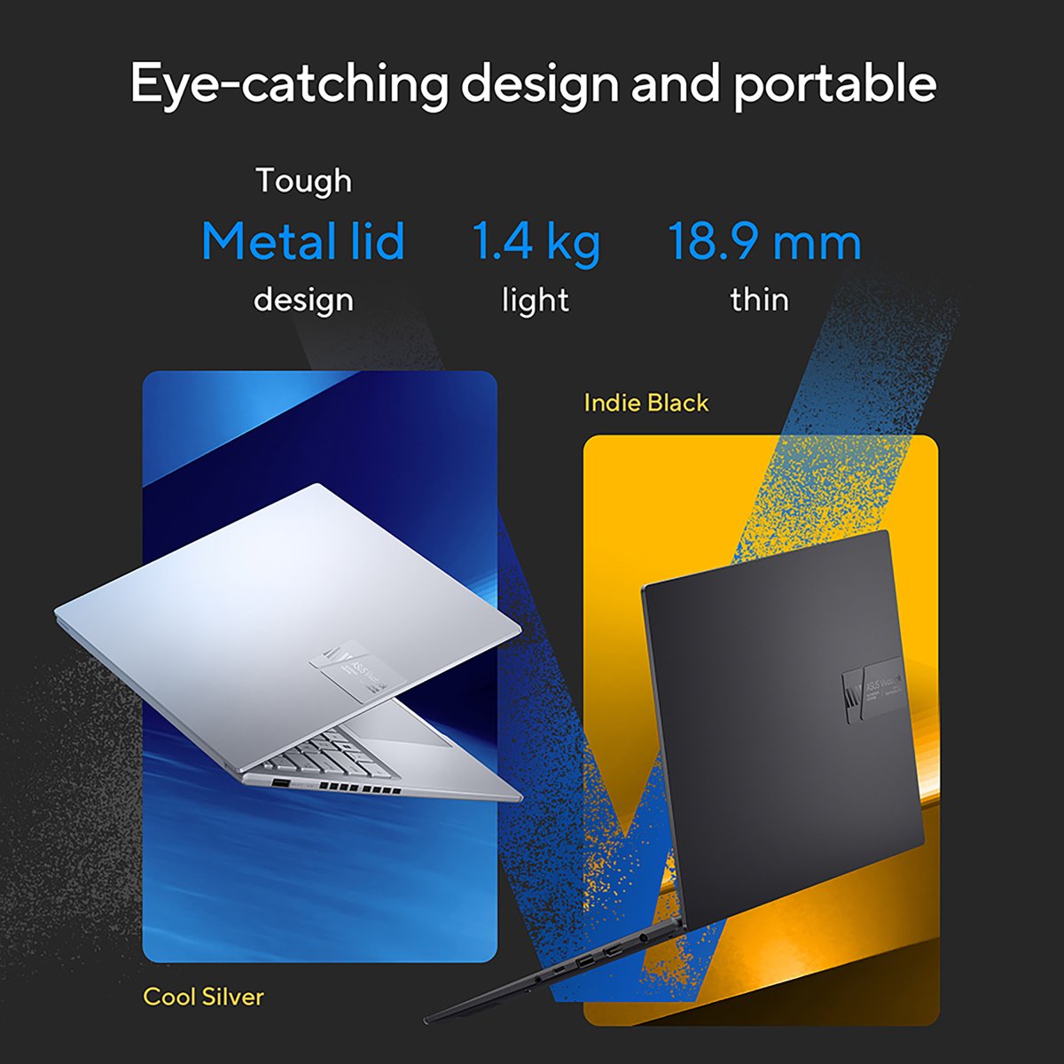 ASUS Vivobook 14X K3405ZF-LY134W Intel® Core™ i5 i5-12450H Laptop 35.6 cm (14") WUXGA 16 GB DDR4-SDRAM 512 GB SSD NVIDIA GeForce RTX 2050 Wi-Fi 6E (802.11ax) Windows 11 Home Silver - Image 5