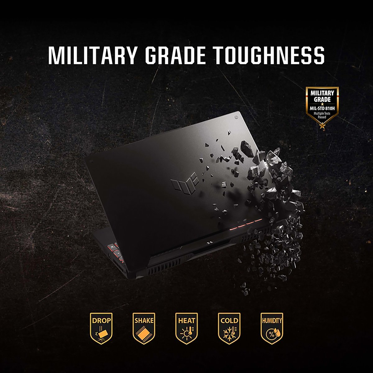 ASUS TUF Gaming A15 FA507UI-HQ008W AMD Ryzen™ 9 8945H Laptop 39.6 cm (15.6") Wide Quad HD 32 GB DDR5-SDRAM 1 TB SSD NVIDIA GeForce RTX 4070 Wi-Fi 6 (802.11ax) Windows 11 Home Grey - Image 9