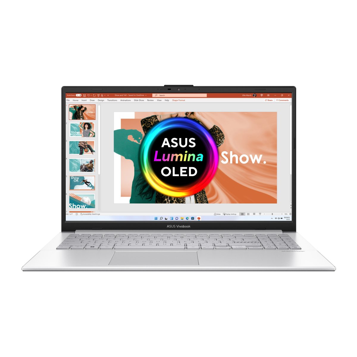 ASUS Vivobook Go 15 OLED E1504FA-L1669W AMD Ryzen™ 5 7520U Laptop 39.6 cm (15.6") Full HD 8 GB LPDDR5-SDRAM 256 GB SSD Wi-Fi 6E (802.11ax) Windows 11 Home in S mode Silver - Image 10