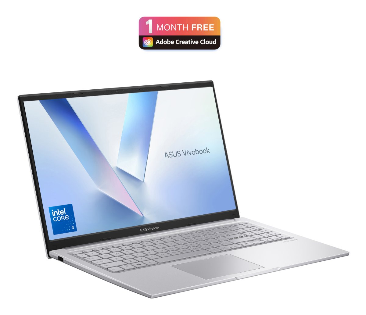 ASUS Vivobook 15 X1504VA-BQ4308W Intel Core 3 100U Laptop 39.6 cm (15.6") Full HD 8 GB DDR5-SDRAM 512 GB SSD Wi-Fi 6 (802.11ax) Windows 11 Home Silver - Image 2