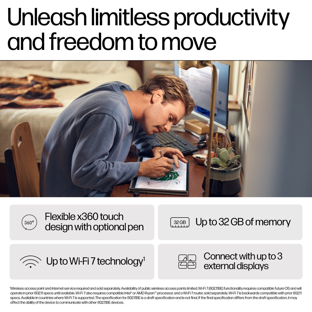 HP ENVY x360 15-fe0013na Intel® Core™ i7 i7-1355U Hybrid (2-in-1) 39.6 cm (15.6") Touchscreen Full HD 16 GB LPDDR5-SDRAM 512 GB SSD Wi-Fi 6E (802.11ax) Windows 11 Home Silver - Image 5