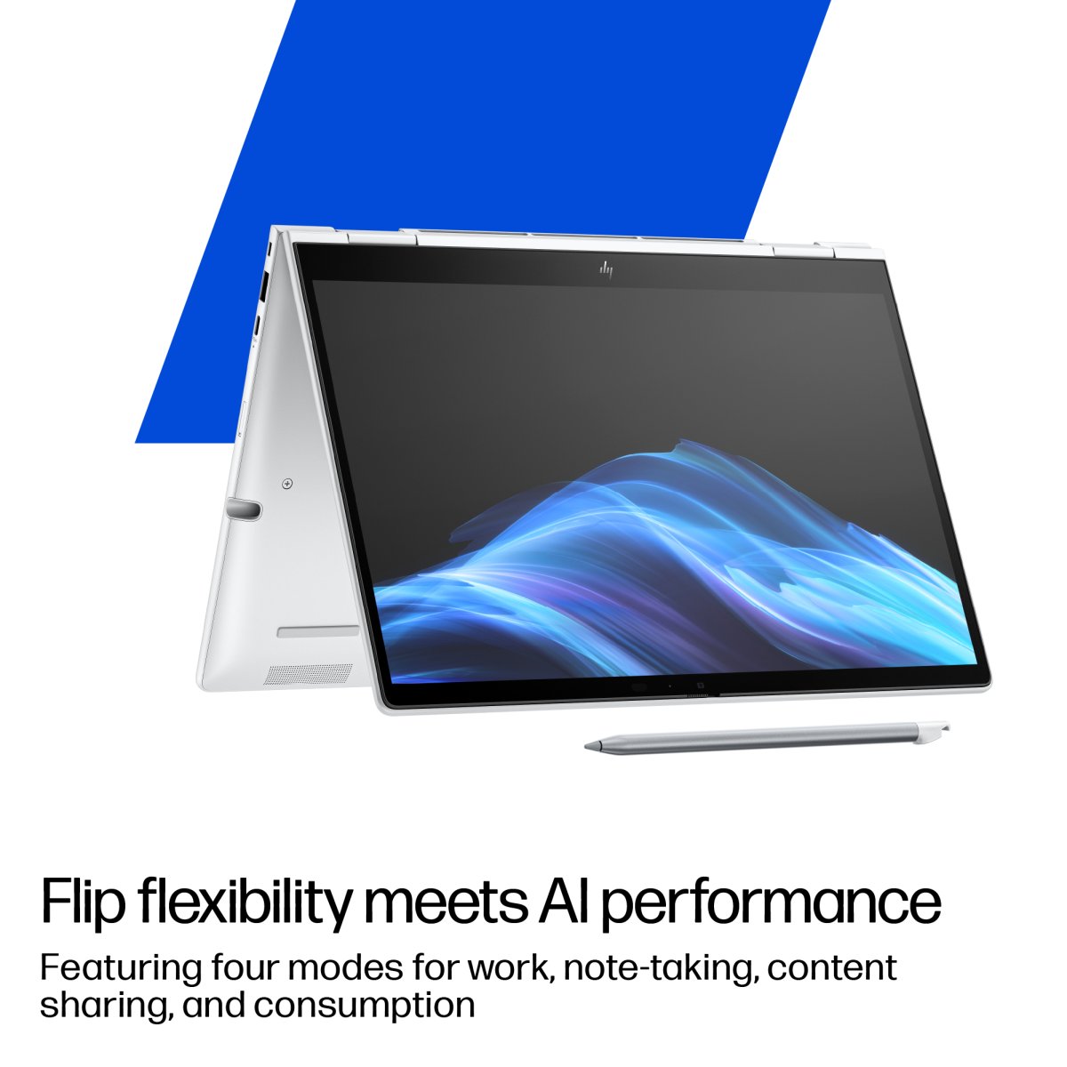 HP EliteBook 8 Flip G1i 13 inch Notebook AI PC Intel Core Ultra 5 225U Hybrid (2-in-1) 33.8 cm (13.3") Touchscreen WUXGA 16 GB LPDDR5x-SDRAM 512 GB SSD Wi-Fi 7 (802.11be) Windows 11 Pro Silver - Image 9