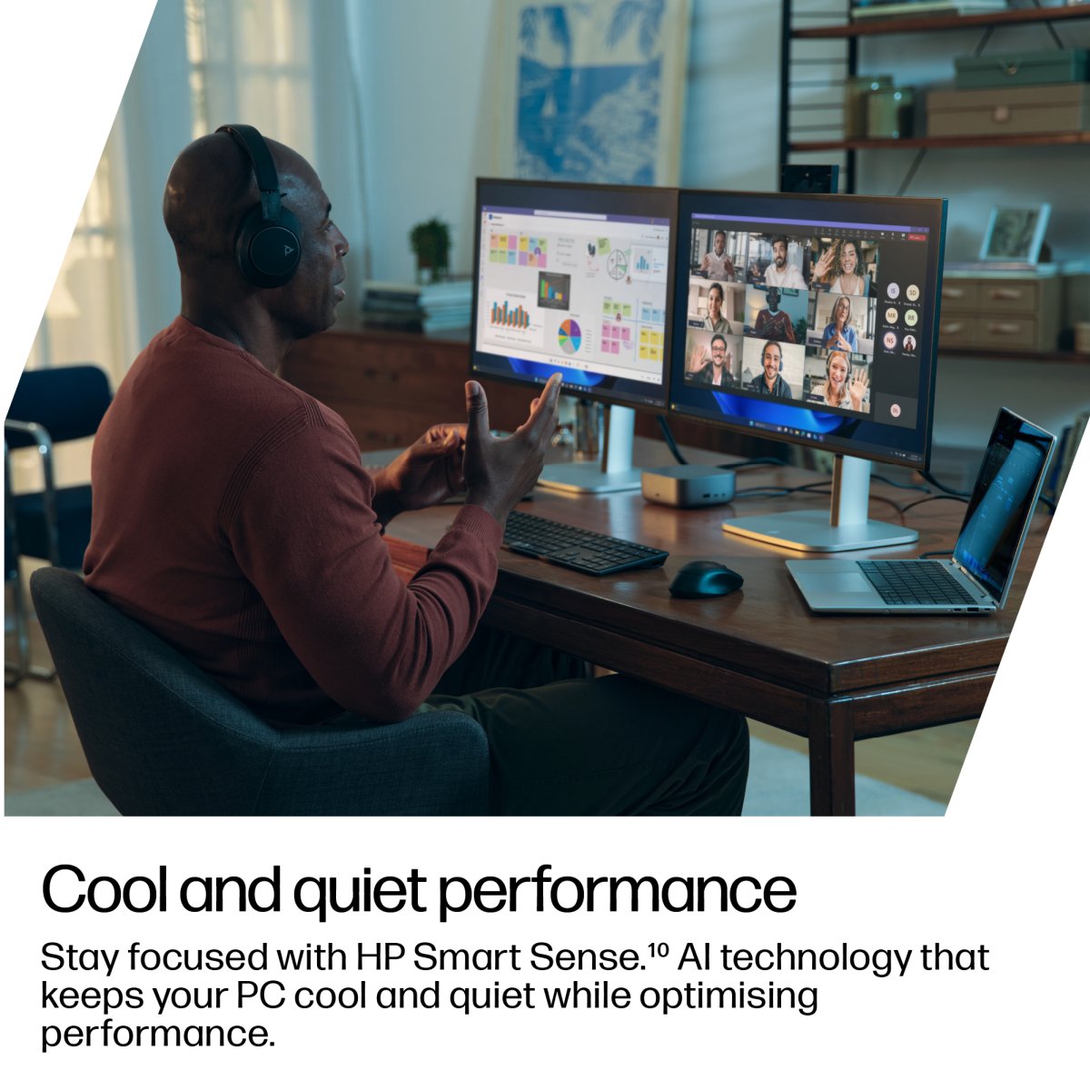 HP EliteBook 8 Flip G1i 13 inch Notebook AI PC Intel Core Ultra 5 225U Hybrid (2-in-1) 33.8 cm (13.3") Touchscreen WUXGA 16 GB LPDDR5x-SDRAM 512 GB SSD Wi-Fi 7 (802.11be) Windows 11 Pro Silver - Image 4