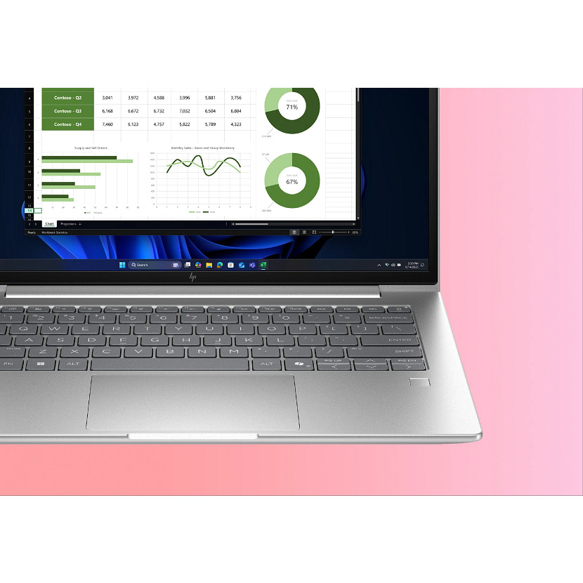 HP EliteBook 6 G1ah PC Wolf Pro Security Edition AMD Ryzen™ 5 220 Laptop 35.6 cm (14") WUXGA 16 GB DDR5-SDRAM 512 GB SSD Wi-Fi 7 (802.11be) Windows 11 Pro AI PC Silver - Image 4