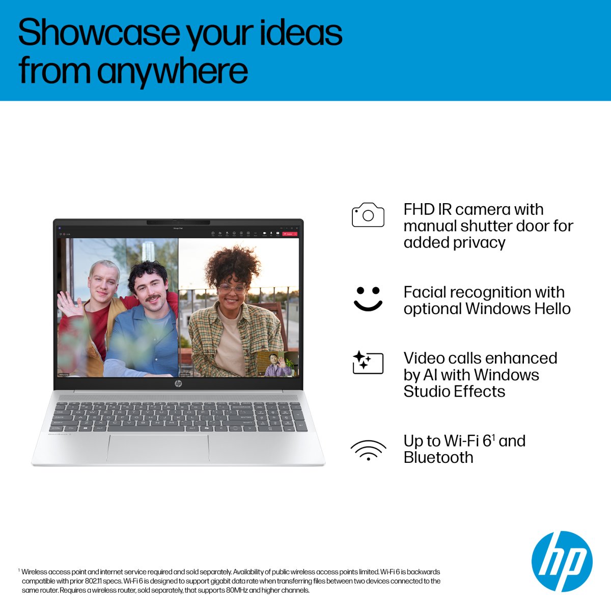 HP OmniBook 5 16-bc1003na AMD Ryzen™ 5 8540U Laptop 40.6 cm (16") 2K 8 GB LPDDR5-SDRAM 512 GB SSD Wi-Fi 6 (802.11ax) Windows 11 Home Silver - Image 9