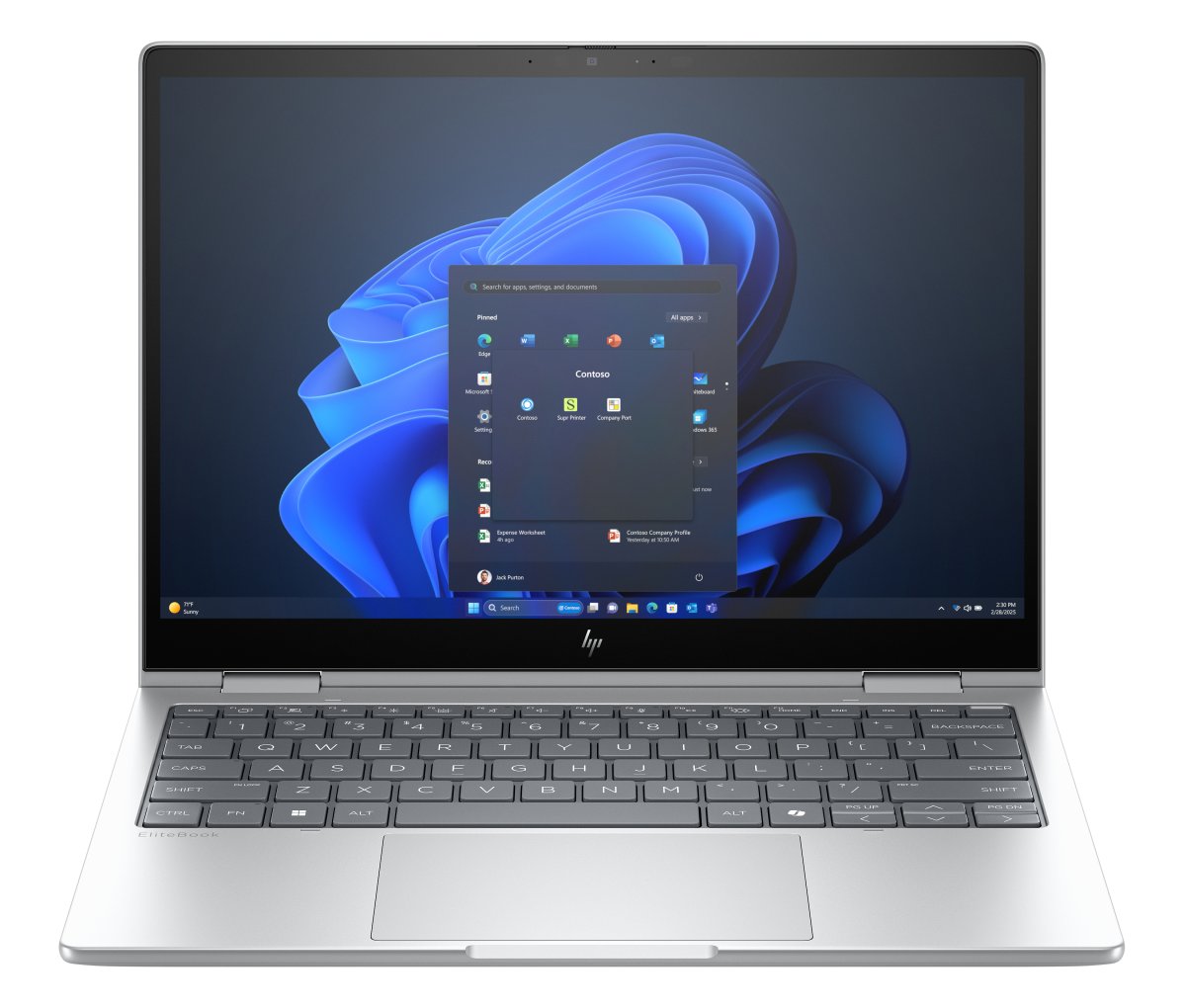 HP EliteBook 8 Flip G1i 13 inch Notebook AI PC Intel Core Ultra 5 225U Hybrid (2-in-1) 33.8 cm (13.3") Touchscreen WUXGA 16 GB LPDDR5x-SDRAM 512 GB SSD Wi-Fi 7 (802.11be) Windows 11 Pro Silver - Image 2