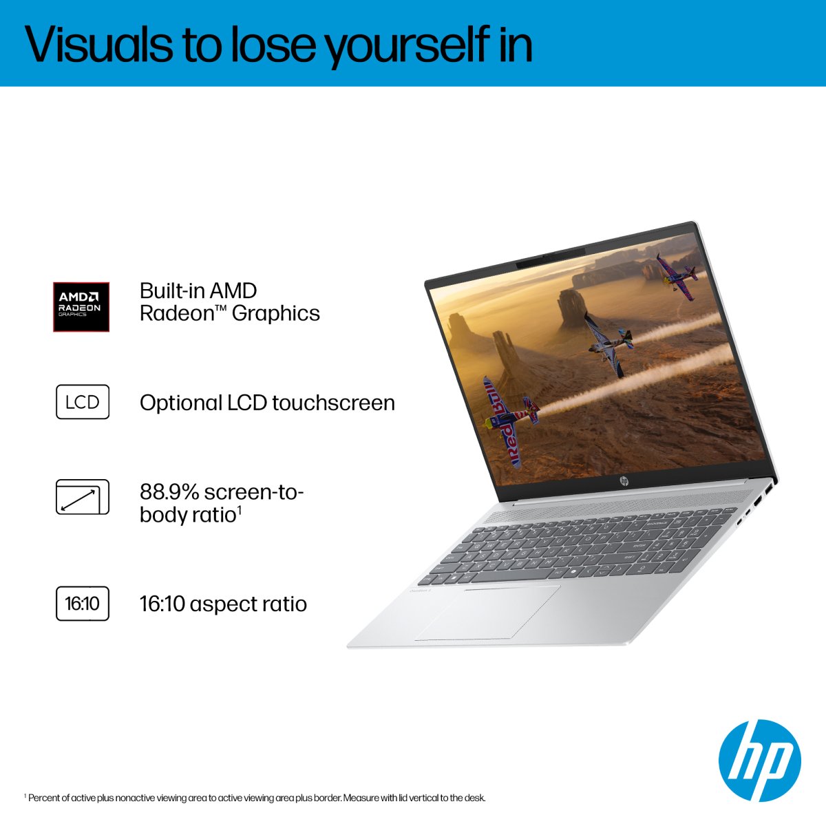 HP OmniBook 5 16-bc1003na AMD Ryzen™ 5 8540U Laptop 40.6 cm (16") 2K 8 GB LPDDR5-SDRAM 512 GB SSD Wi-Fi 6 (802.11ax) Windows 11 Home Silver - Image 8